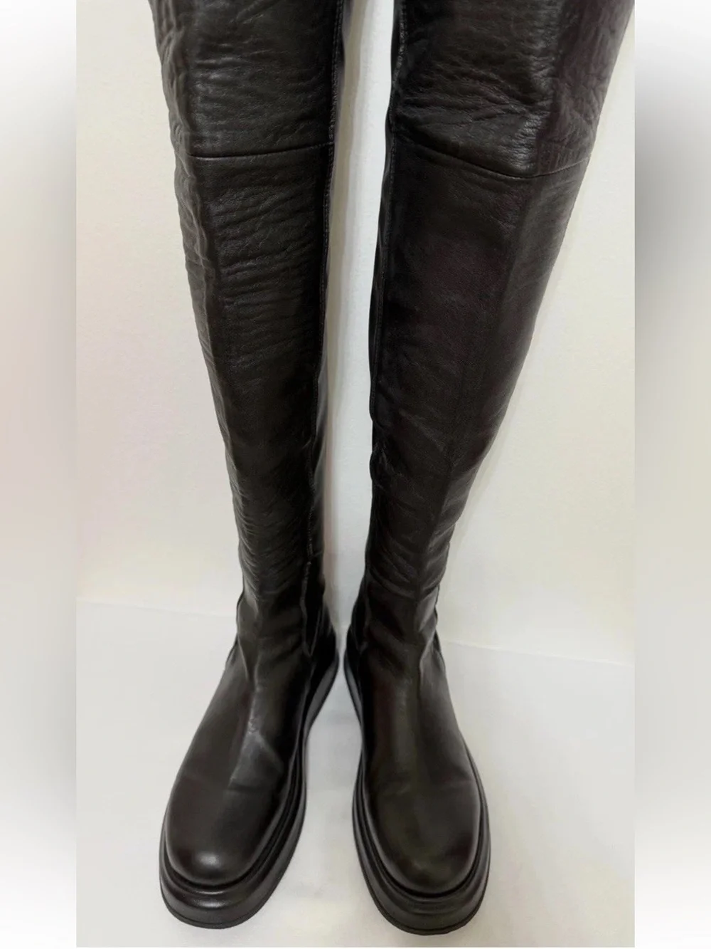 40 US 9.5 Italy 🇮🇹 Leonardo Principi Women Ovine Leather Blend Knee High Boot